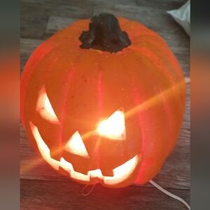 Halloween Pumpkin Jack-O'-Lantern Light Excellent Condition
